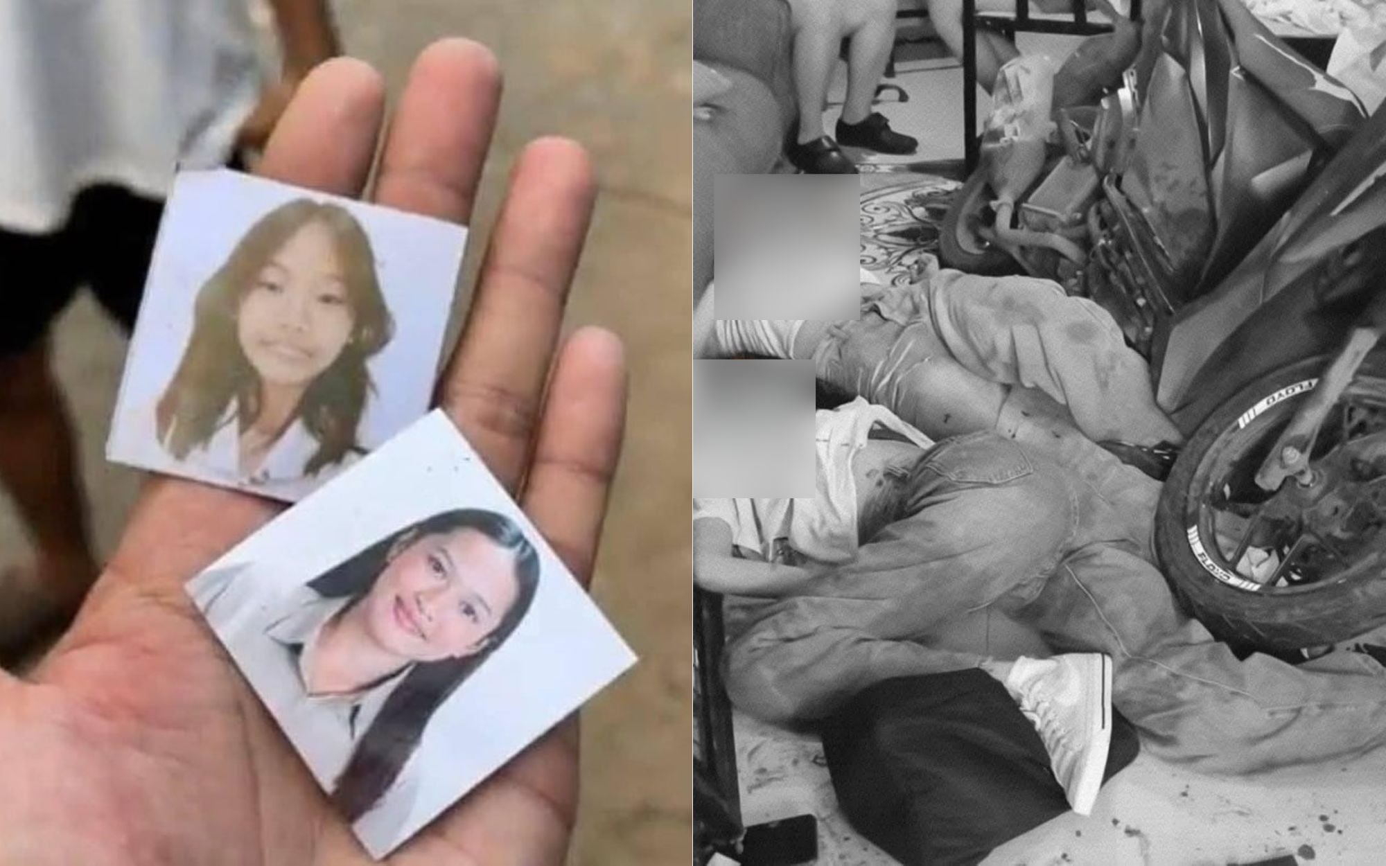 Motorcycle crash: 2 babaeng estudyante patay