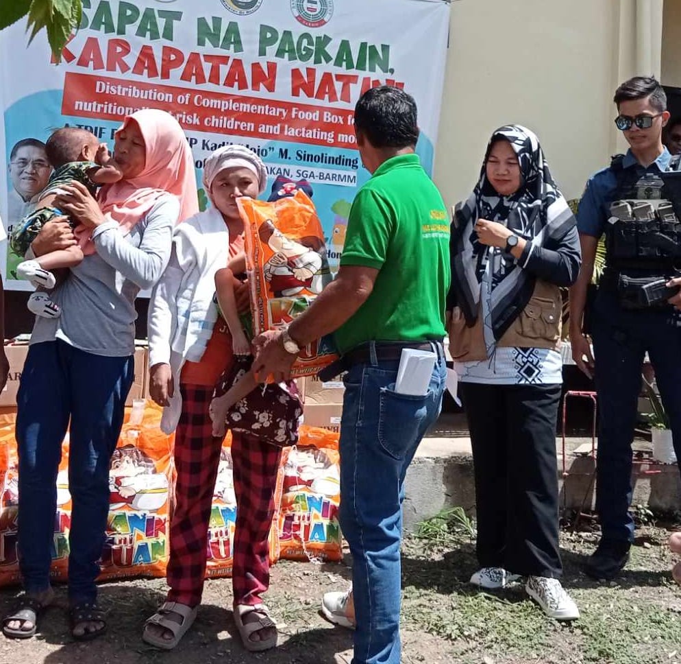 Moro families receive food rations from BARMM officials