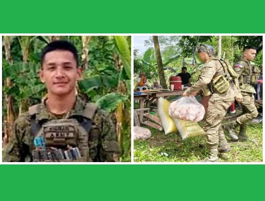 Family of slain CAFGU member gets food aid from Army